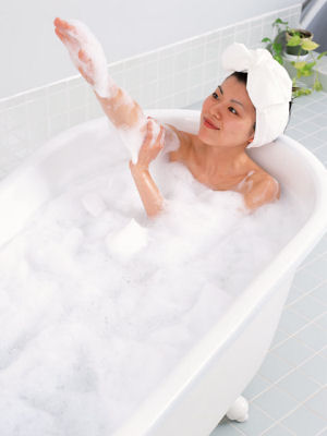 湯船につかってのんびり