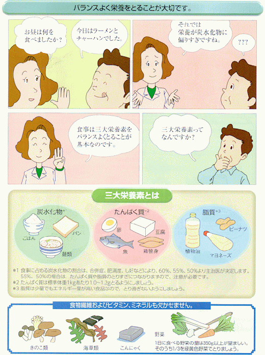 バランス良く栄養を